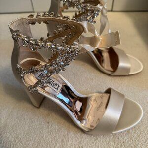 Libby Crystal Embellished Evening Shoe - Ivory / 7.5